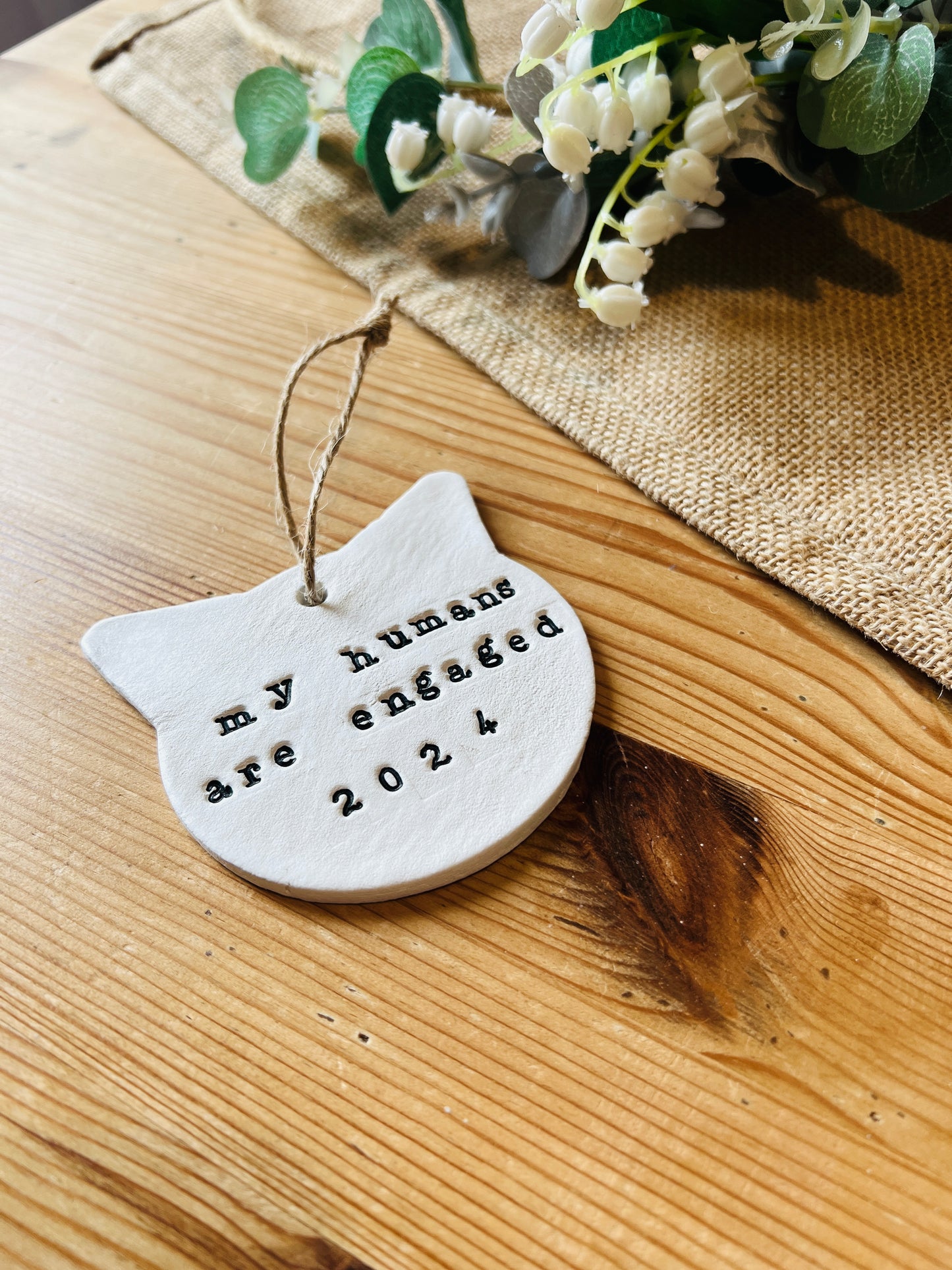 My Humans Are Engaged Keepsake Plaque