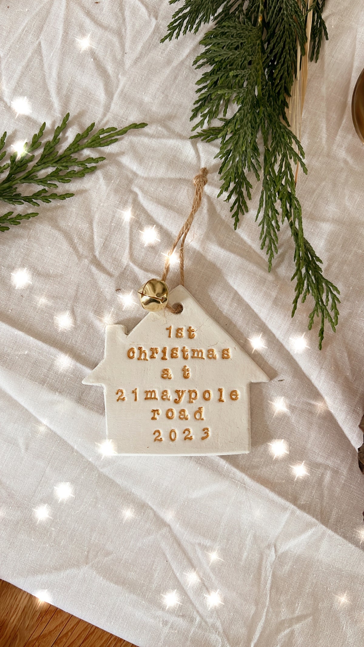 Personalised First Christmas In New House Tree Decoration