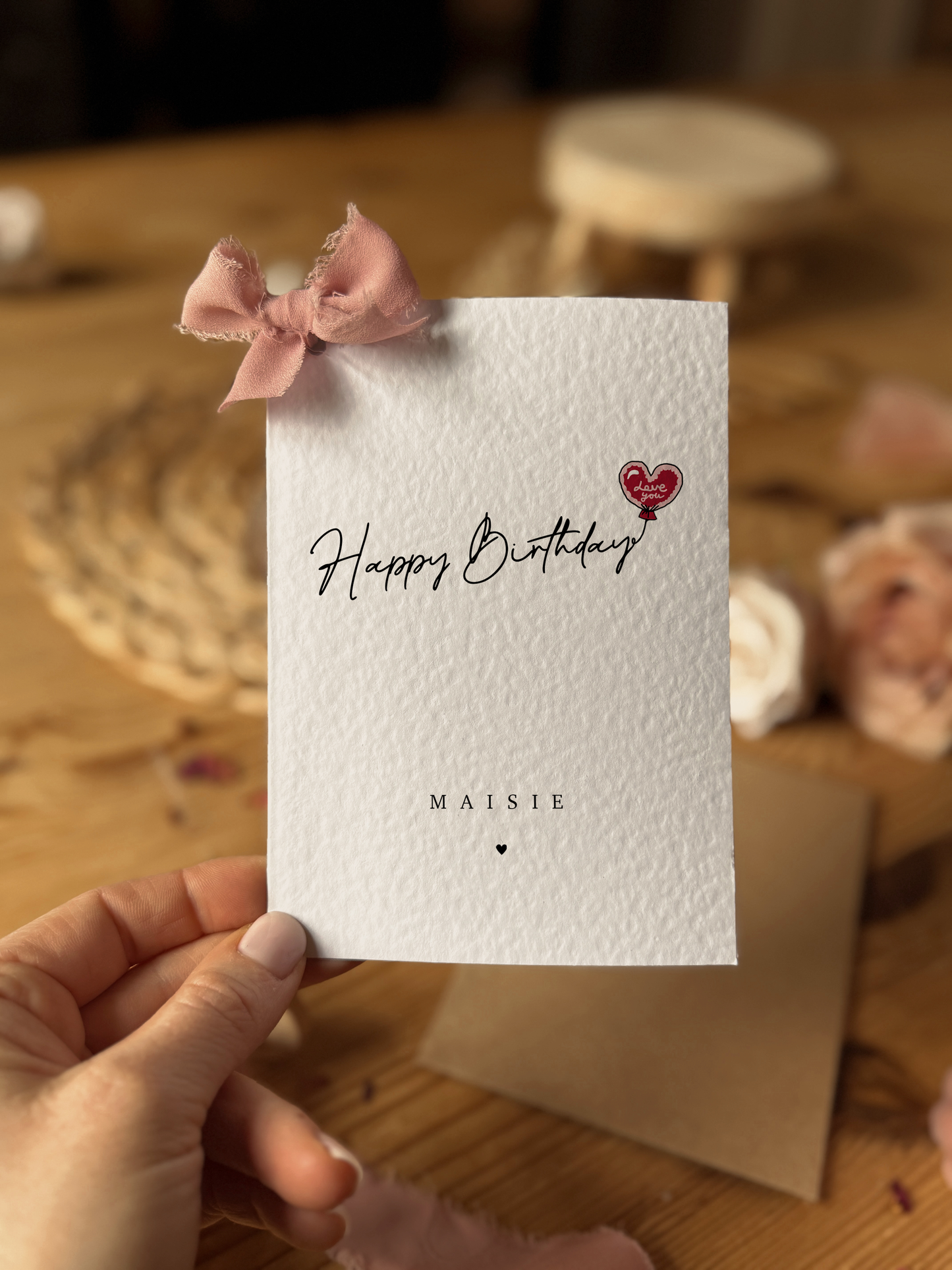 Heart Balloon Birthday Card