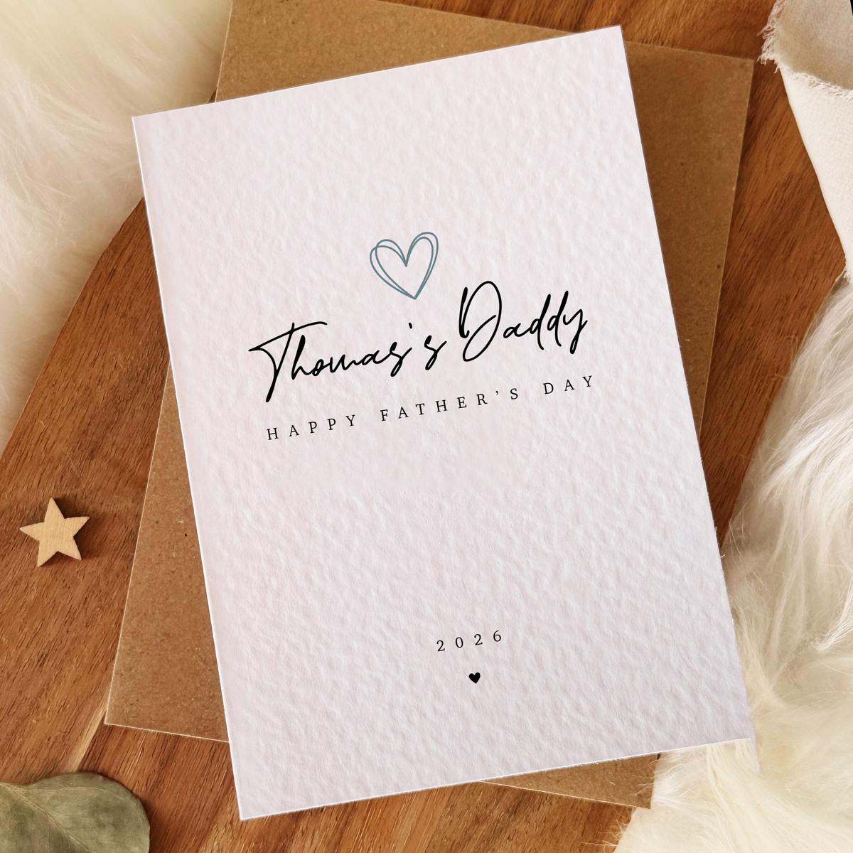 Calligraphy Father's Day Card