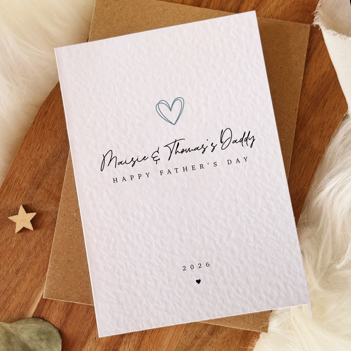Calligraphy Father's Day Card