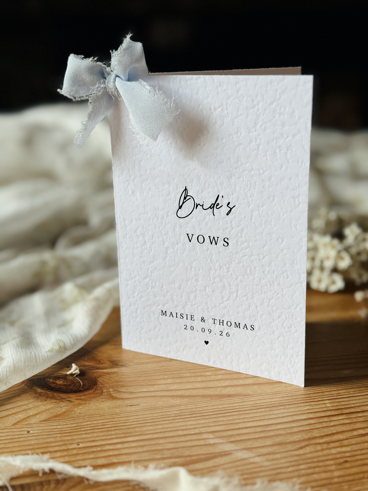 Personalised Wedding Vow Books