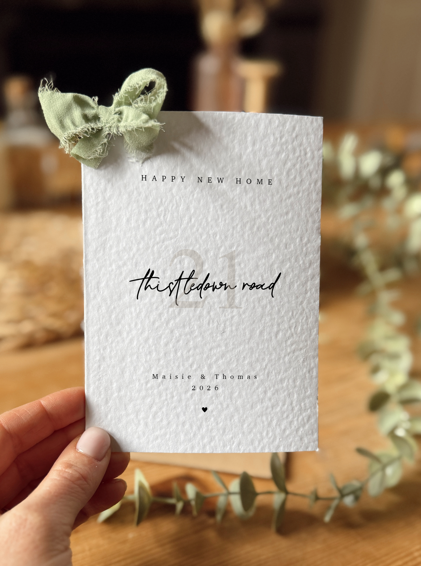 Personalised New Home Address Card