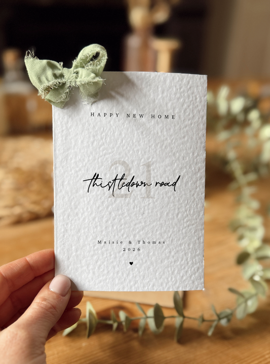 Personalised New Home Address Card