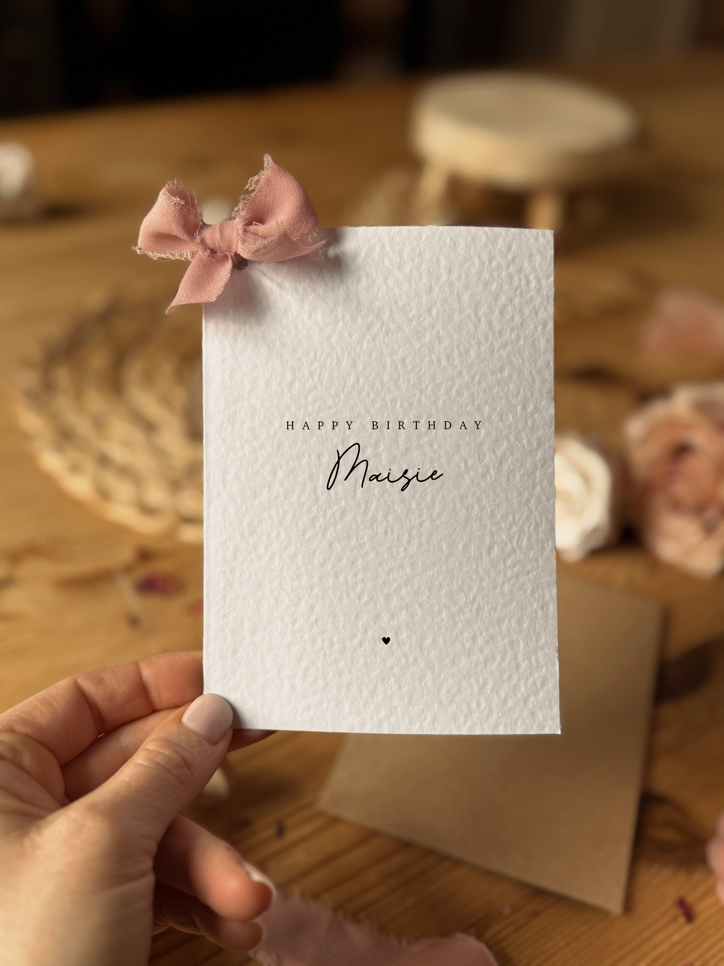 Calligraphy Birthday Card