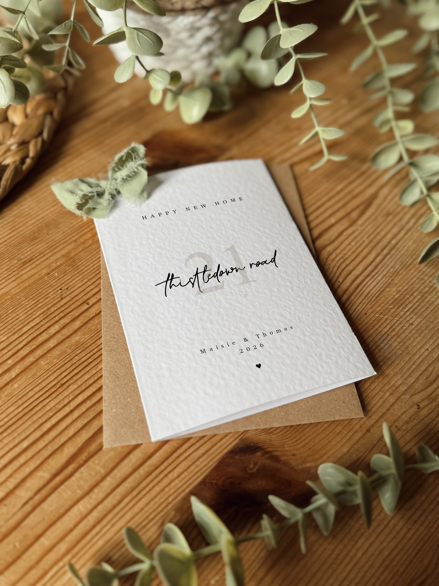 Personalised New Home Address Card