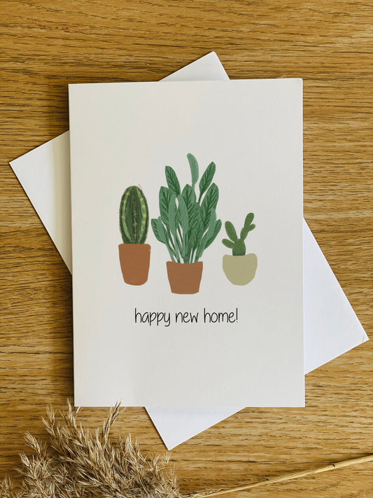 Cactus New Home Card