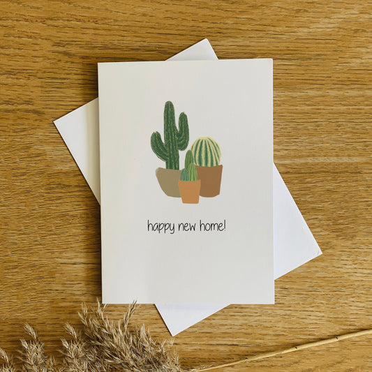 Cactus New Home Card