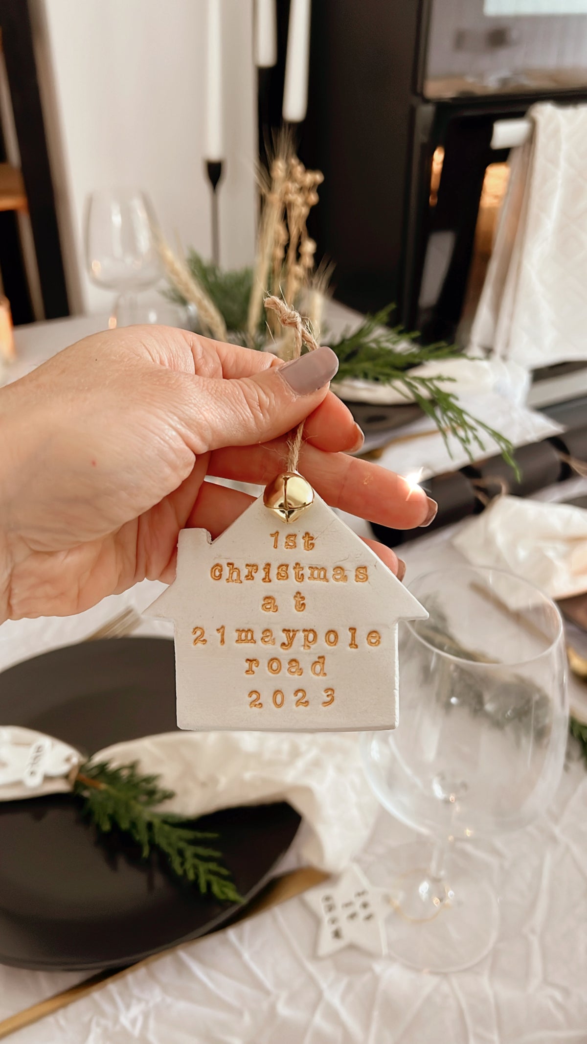 Personalised First Christmas In New House Tree Decoration