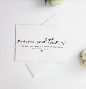 Personalised Engagement Card