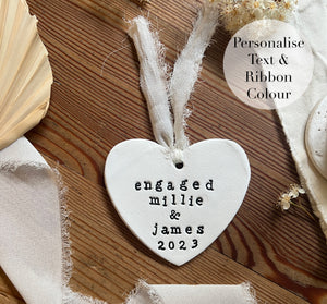 Personalised Clay Engagement Gift