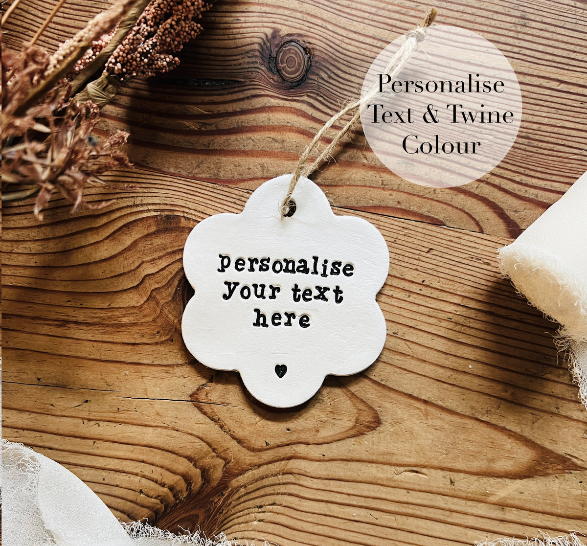Personalised With Own Message Gift Heart Keepsake