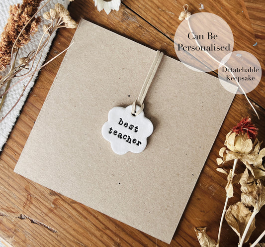 Personalised Teacher Thank You Card