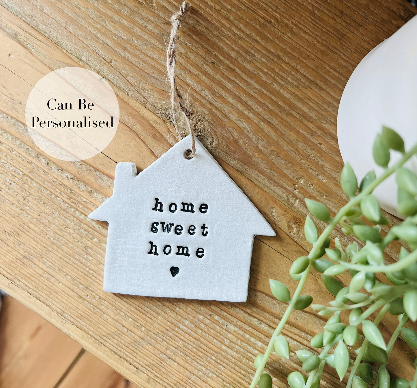 Clay New Home Personalised Keepsake