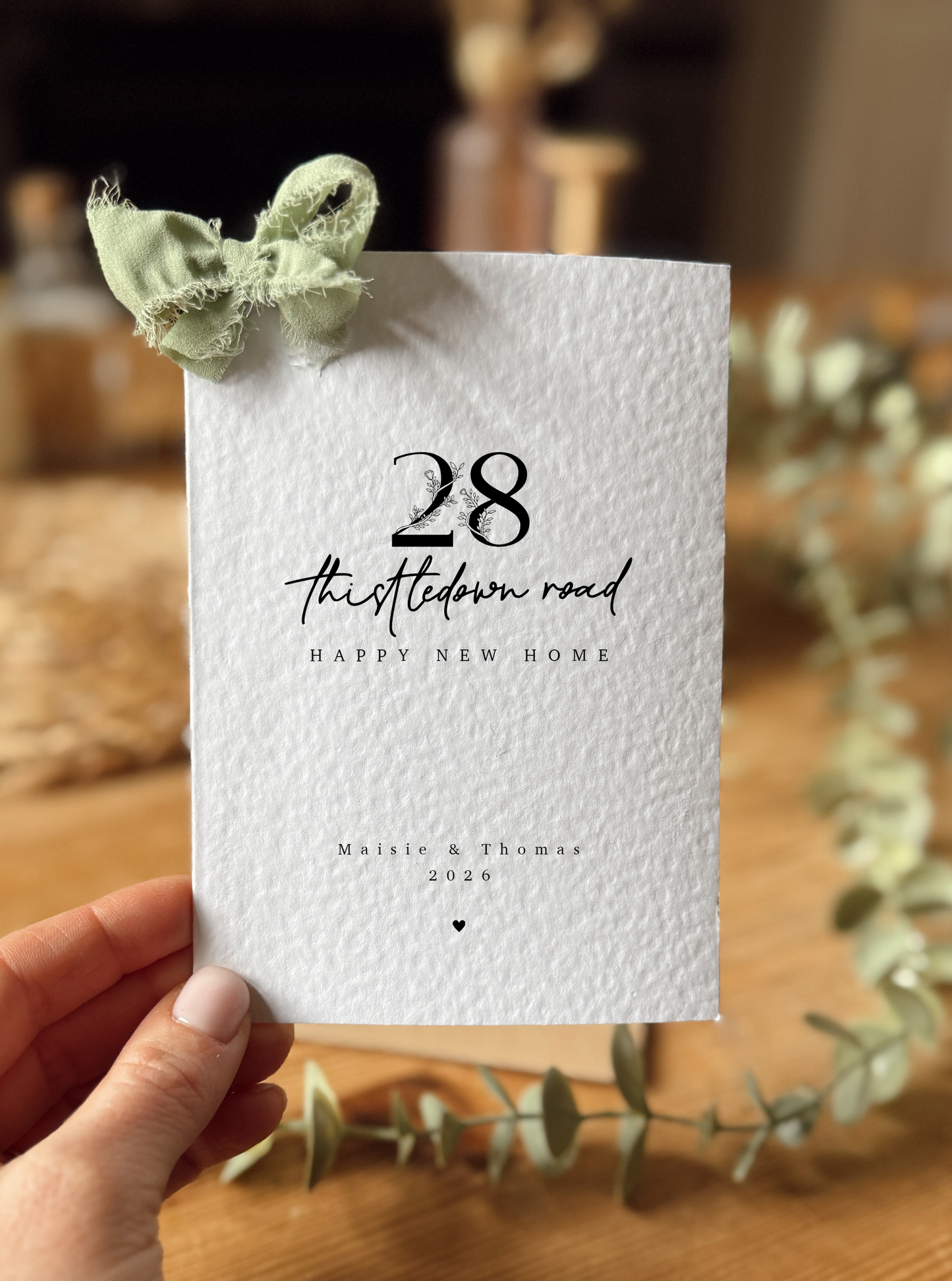 Personalised New Home Address Card