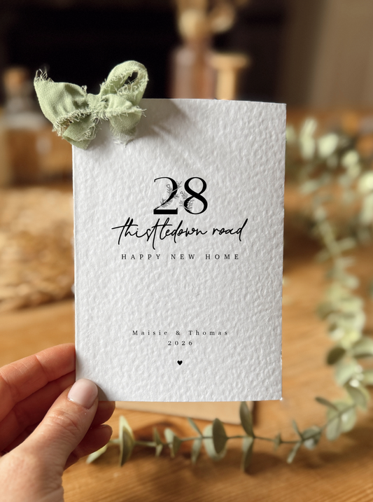 Personalised New Home Address Card