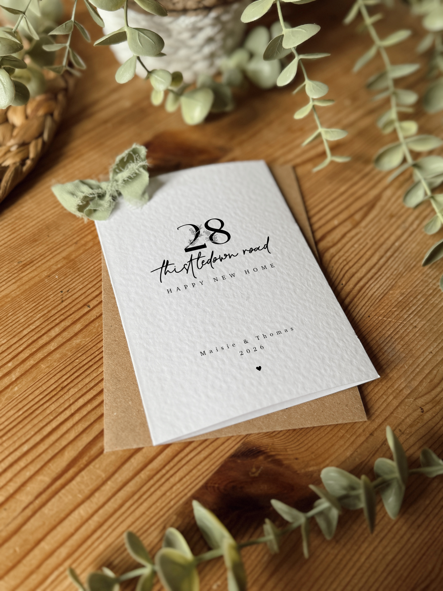 Personalised New Home Address Card