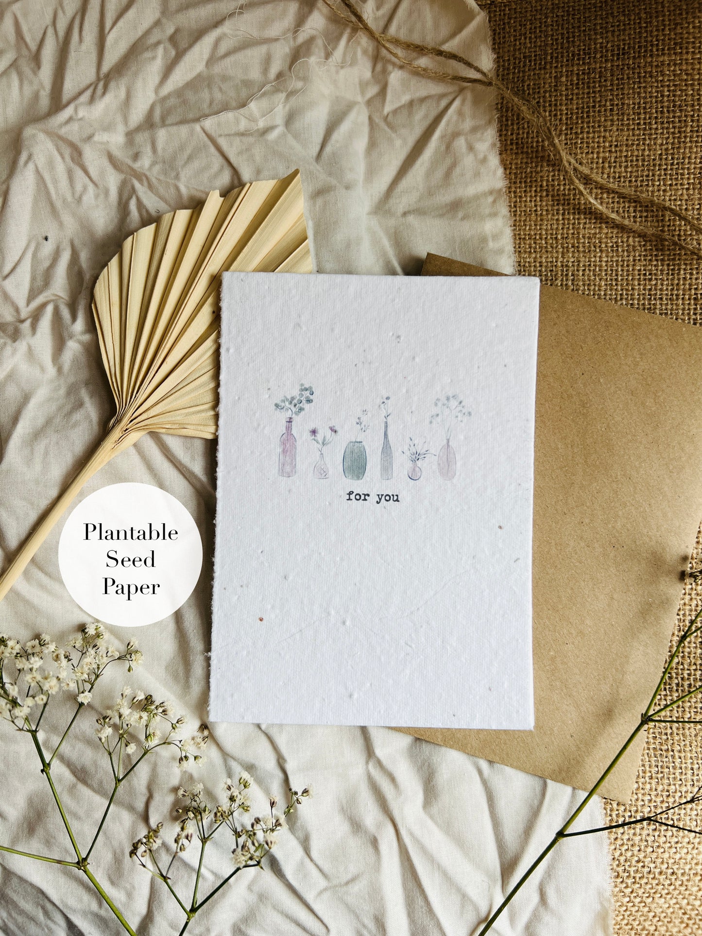 For You Plantable Seed Greetings Card
