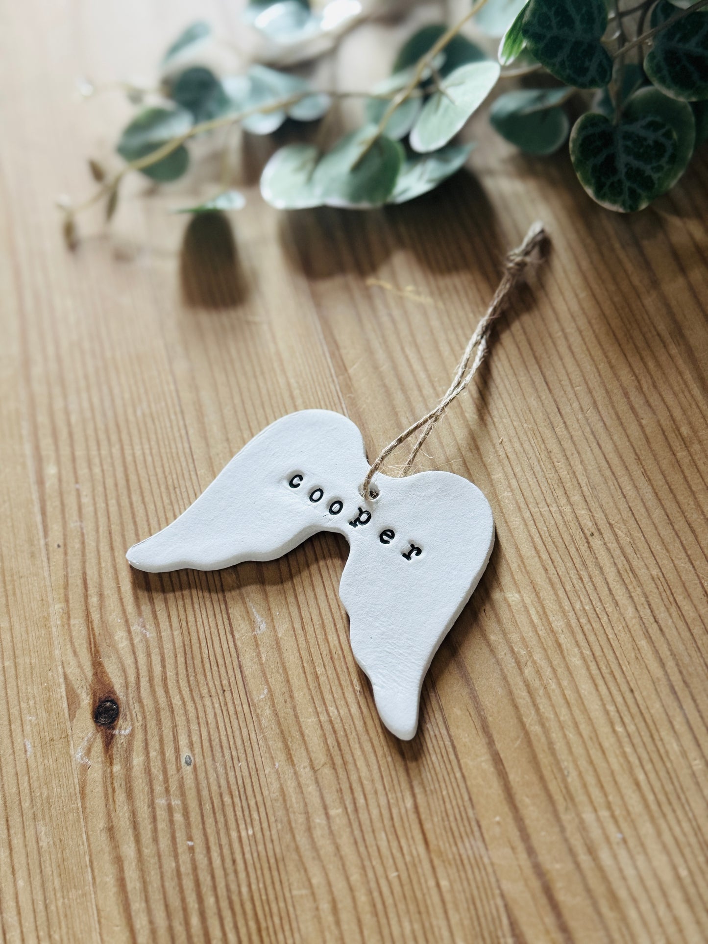 Angel Wing Memorial Keepsake Plaque