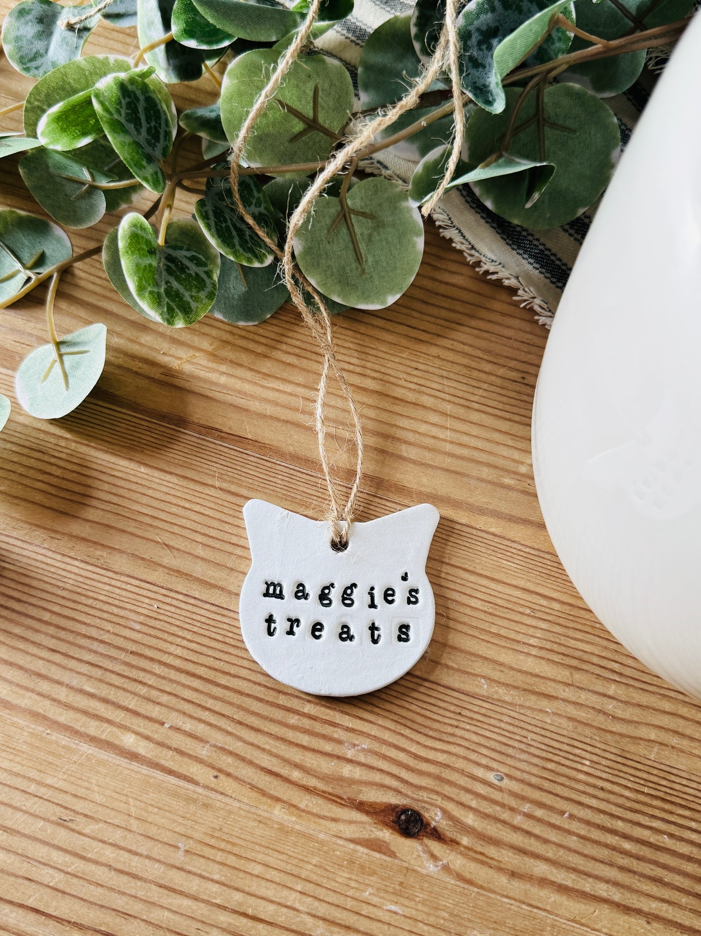 Personalised Cat Food Jar Label