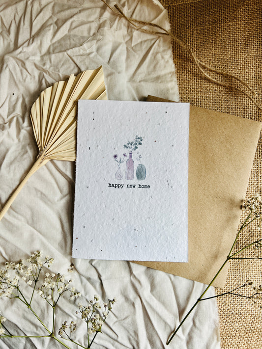 New Home Plantable Seed Card
