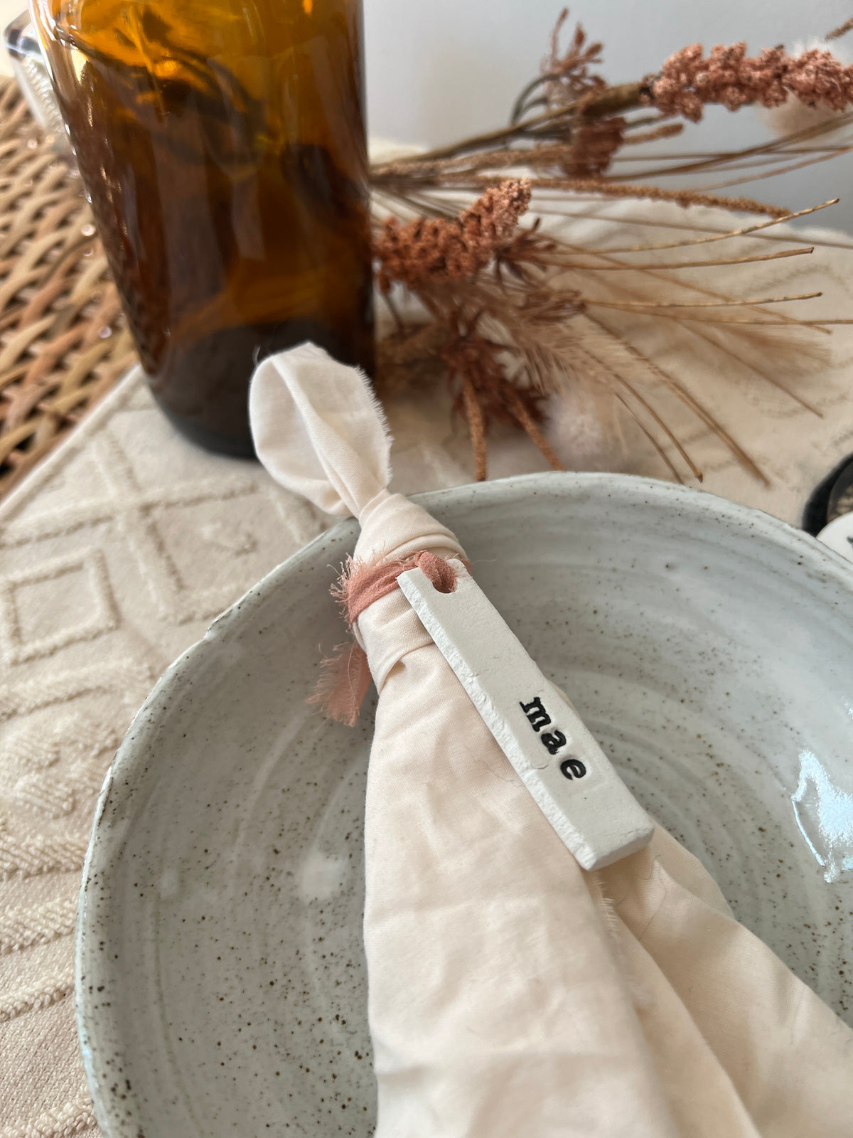 Personalised Clay Wedding Place Names