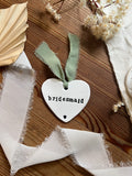 Personalised Clay Bridesmaid Keepsake