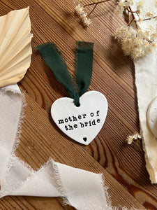 Personalised Clay Mother of the Bride Keepsake