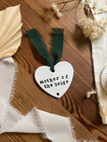 Personalised Clay Mother of the Bride Keepsake