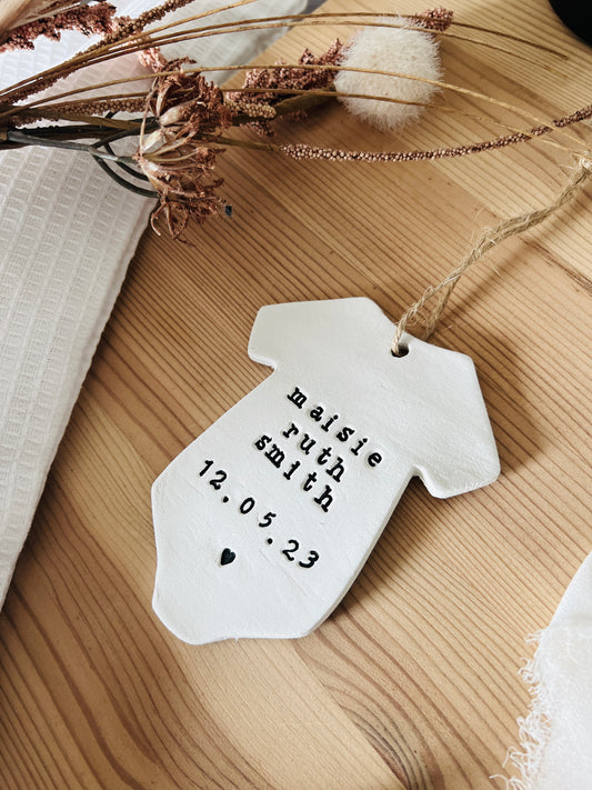 Personalised New Baby Keepsake