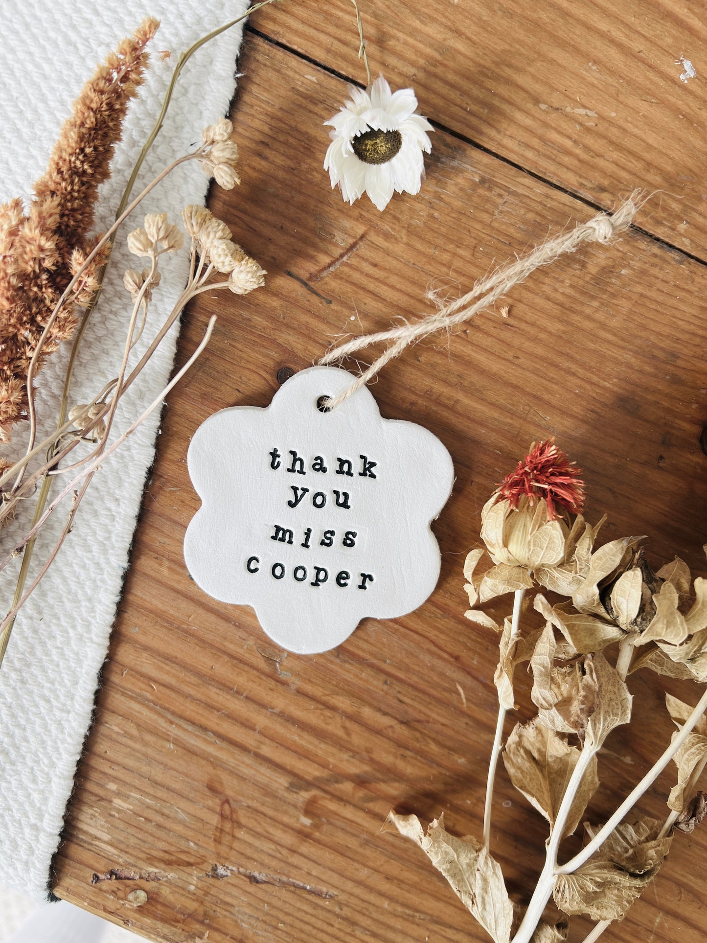 Personalised Teacher Thank You Keepsake