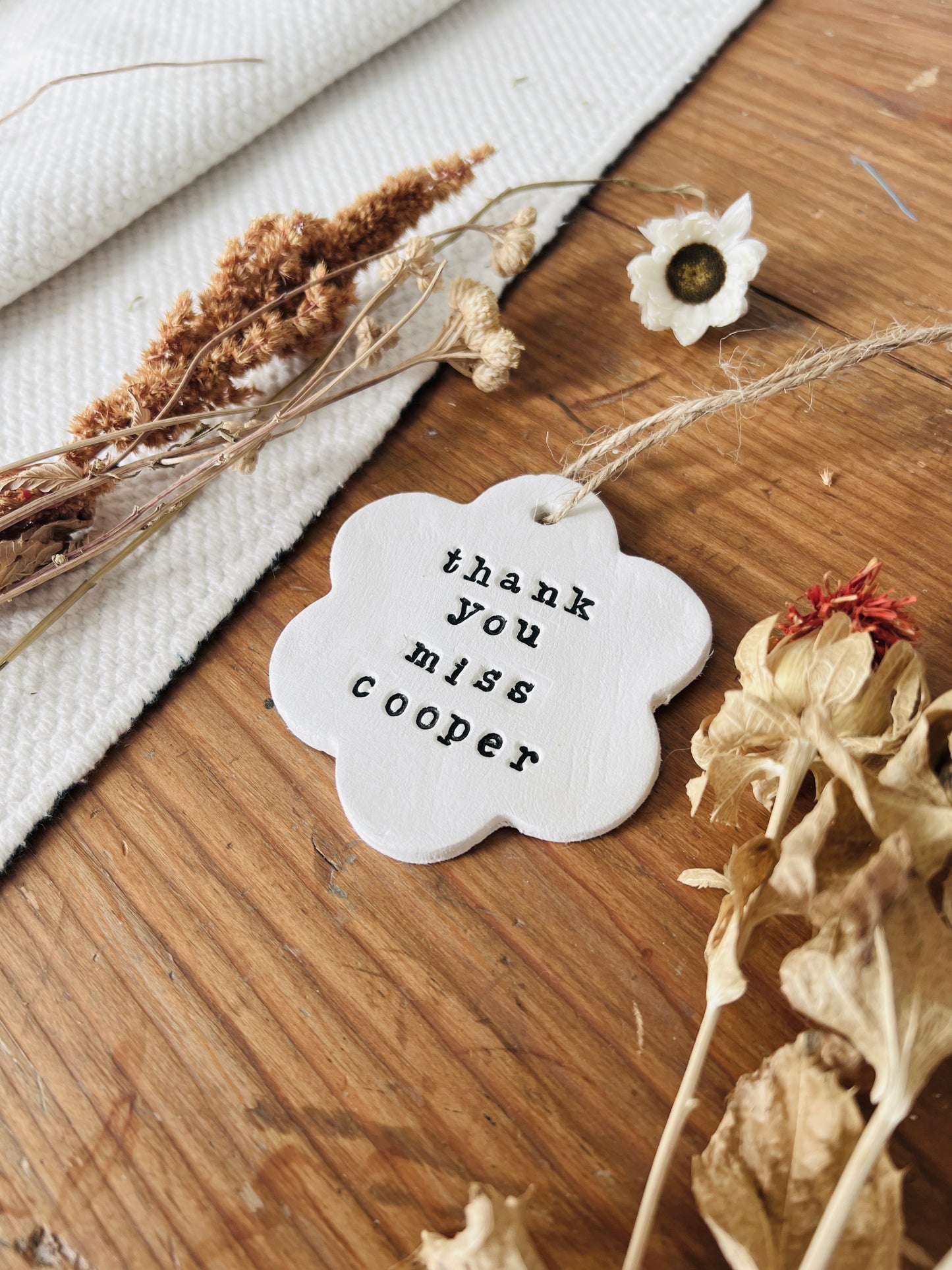 Personalised Teacher Thank You Keepsake