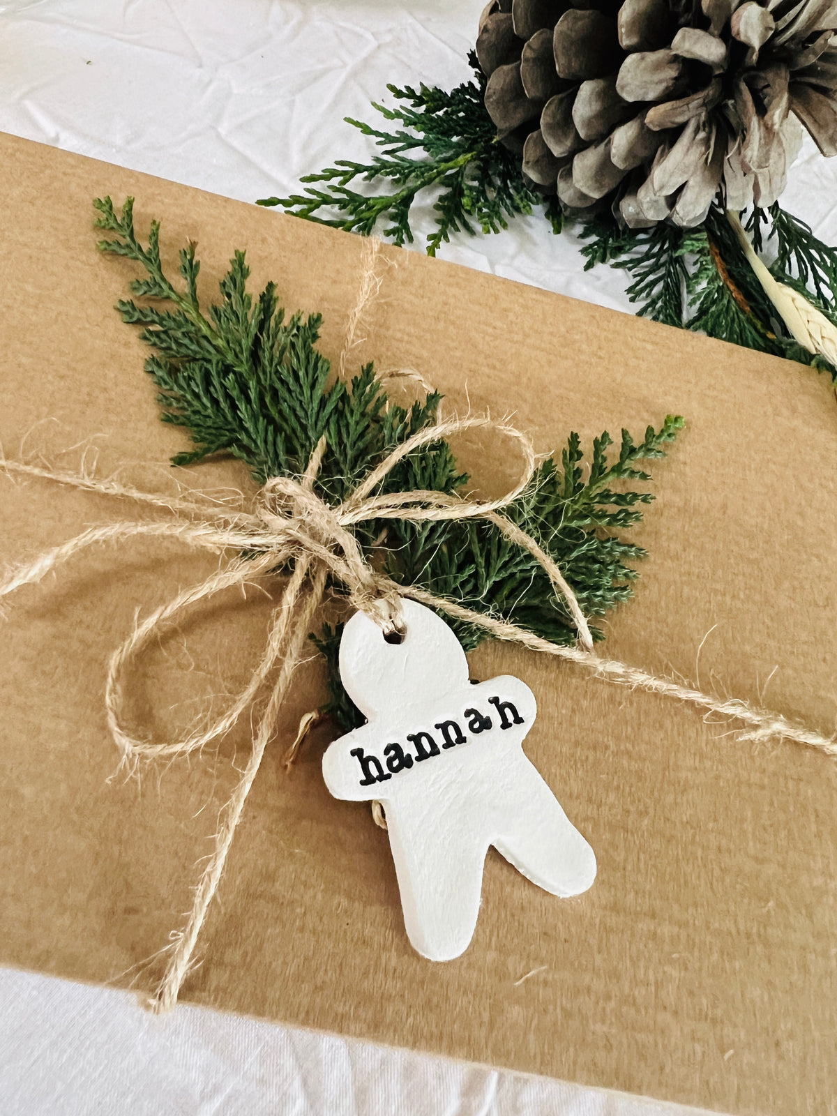 Personalised Christmas Clay Gift Tags