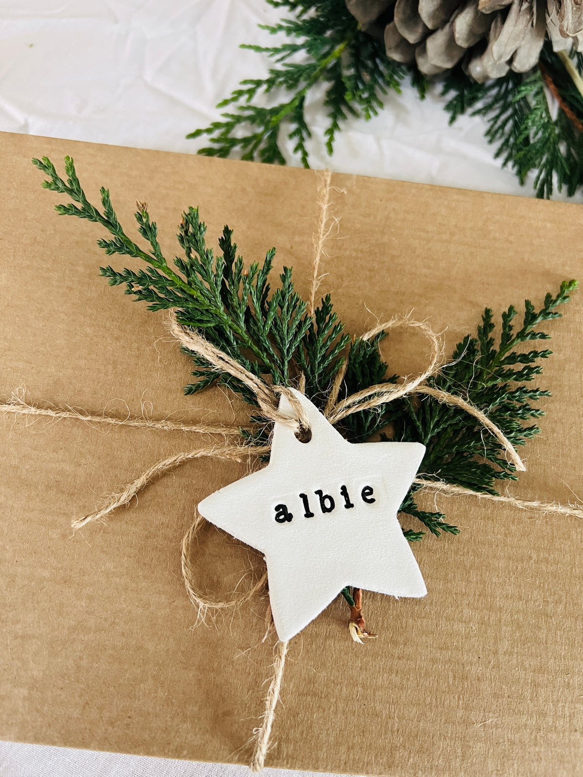 Personalised Christmas Clay Gift Tags