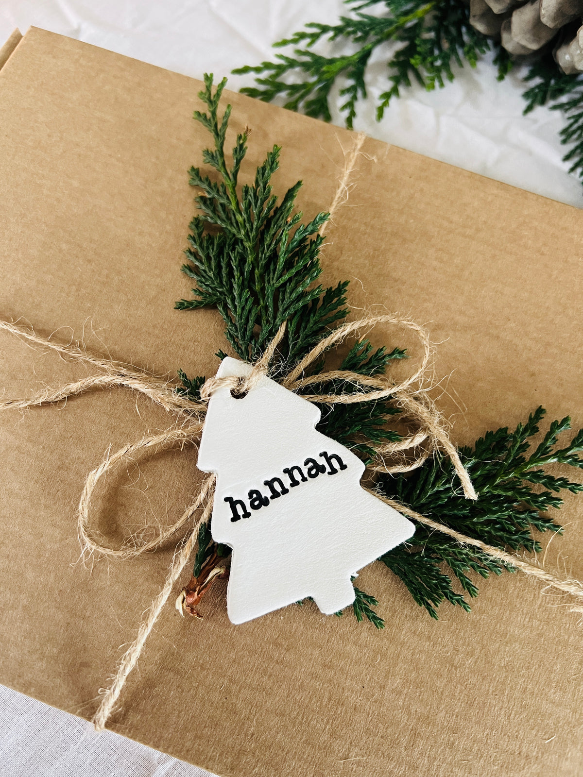 Personalised Christmas Clay Gift Tags