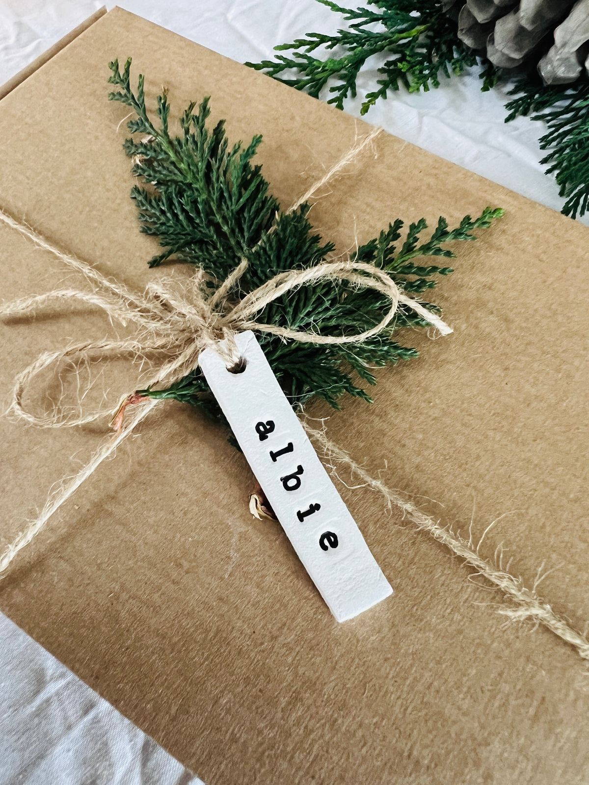 Personalised Christmas Clay Gift Tags