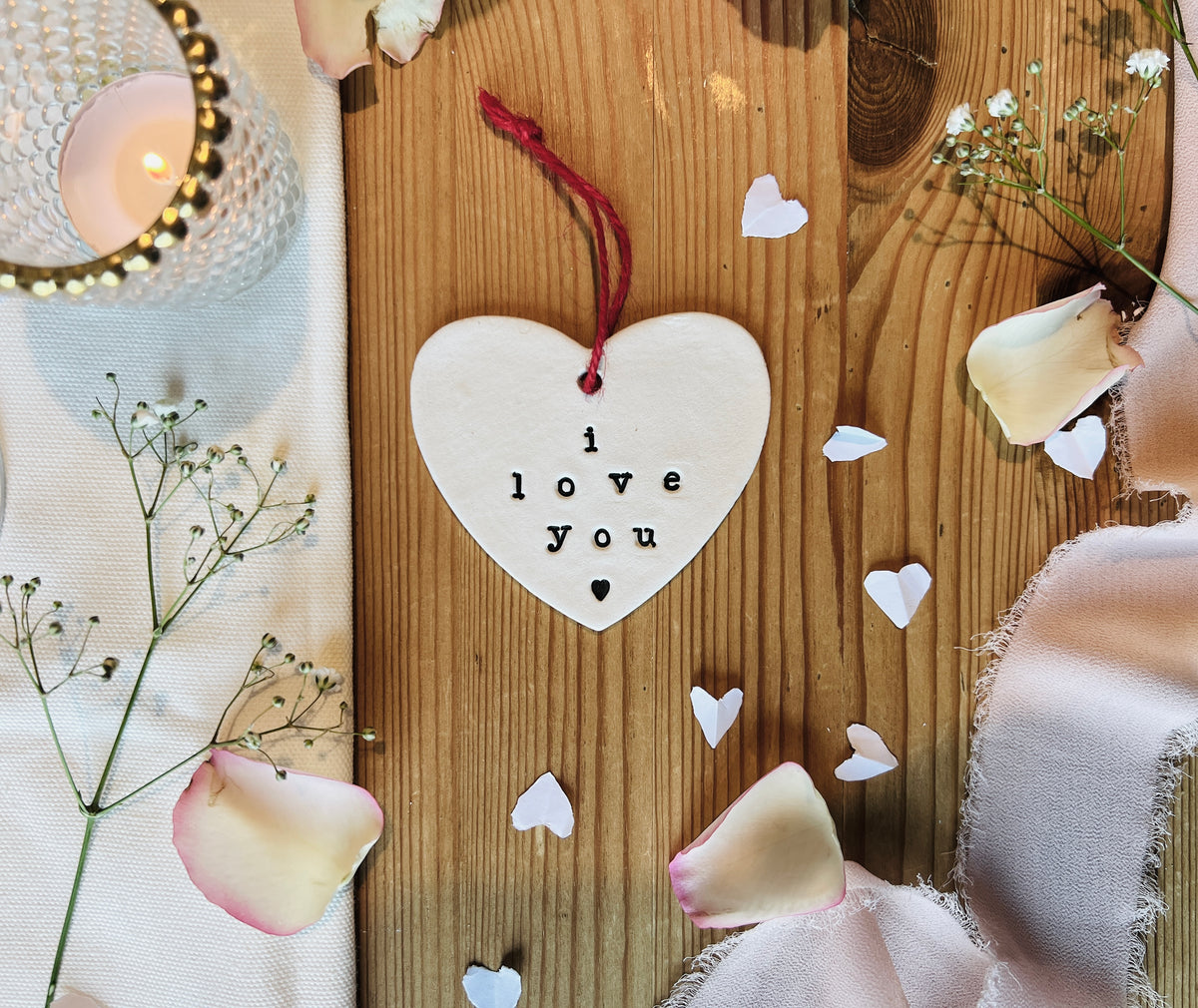 Personalised Valentine's Day Keepsake Plaque with Twine