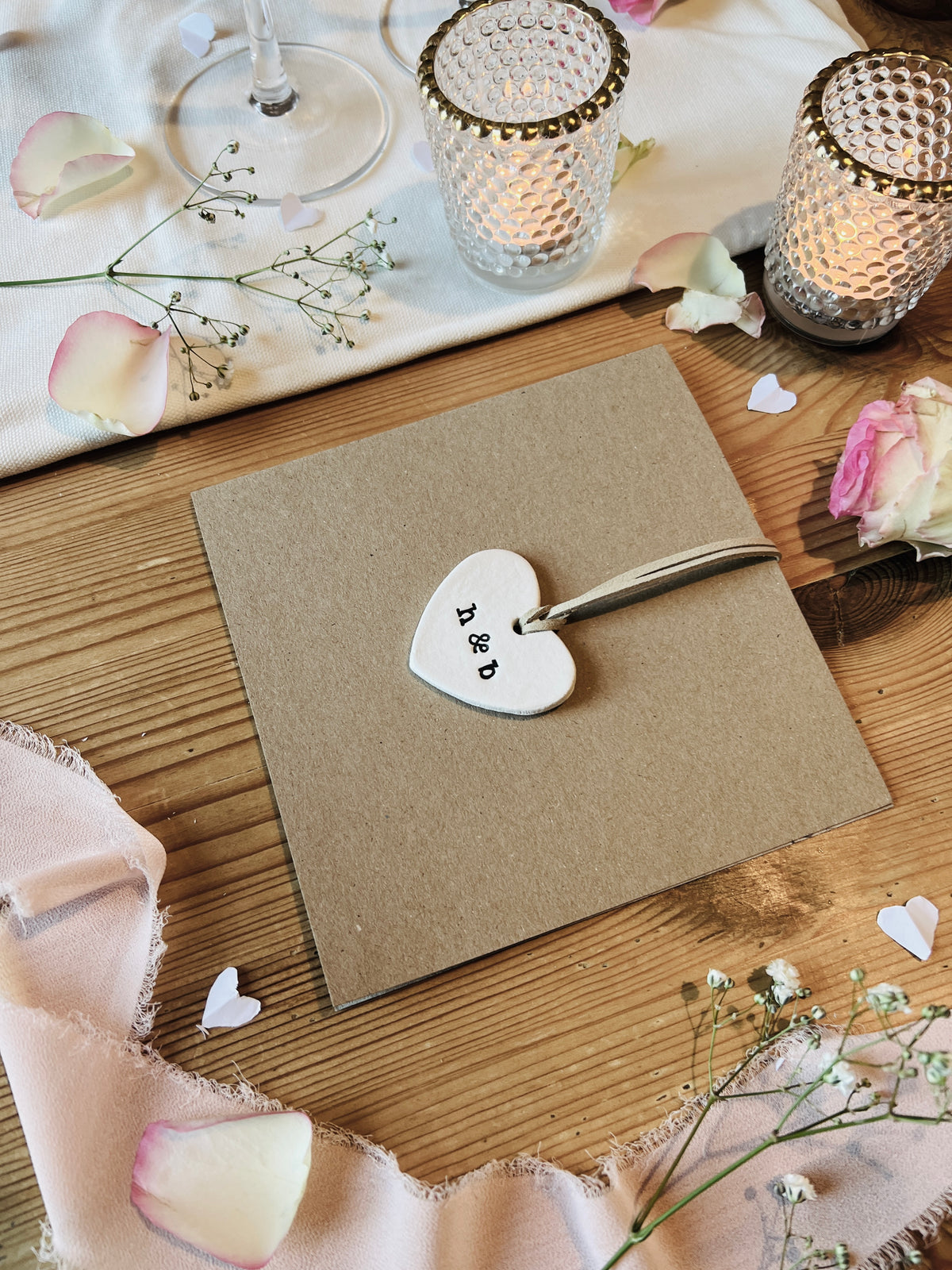 Personalised Valentine's Day Card with Detachable Keepsake