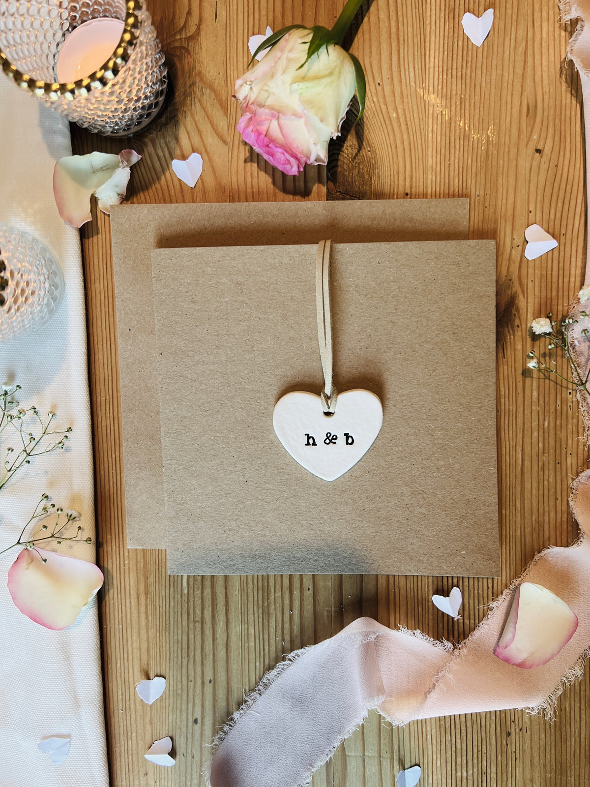 Personalised Valentine's Day Card with Detachable Keepsake