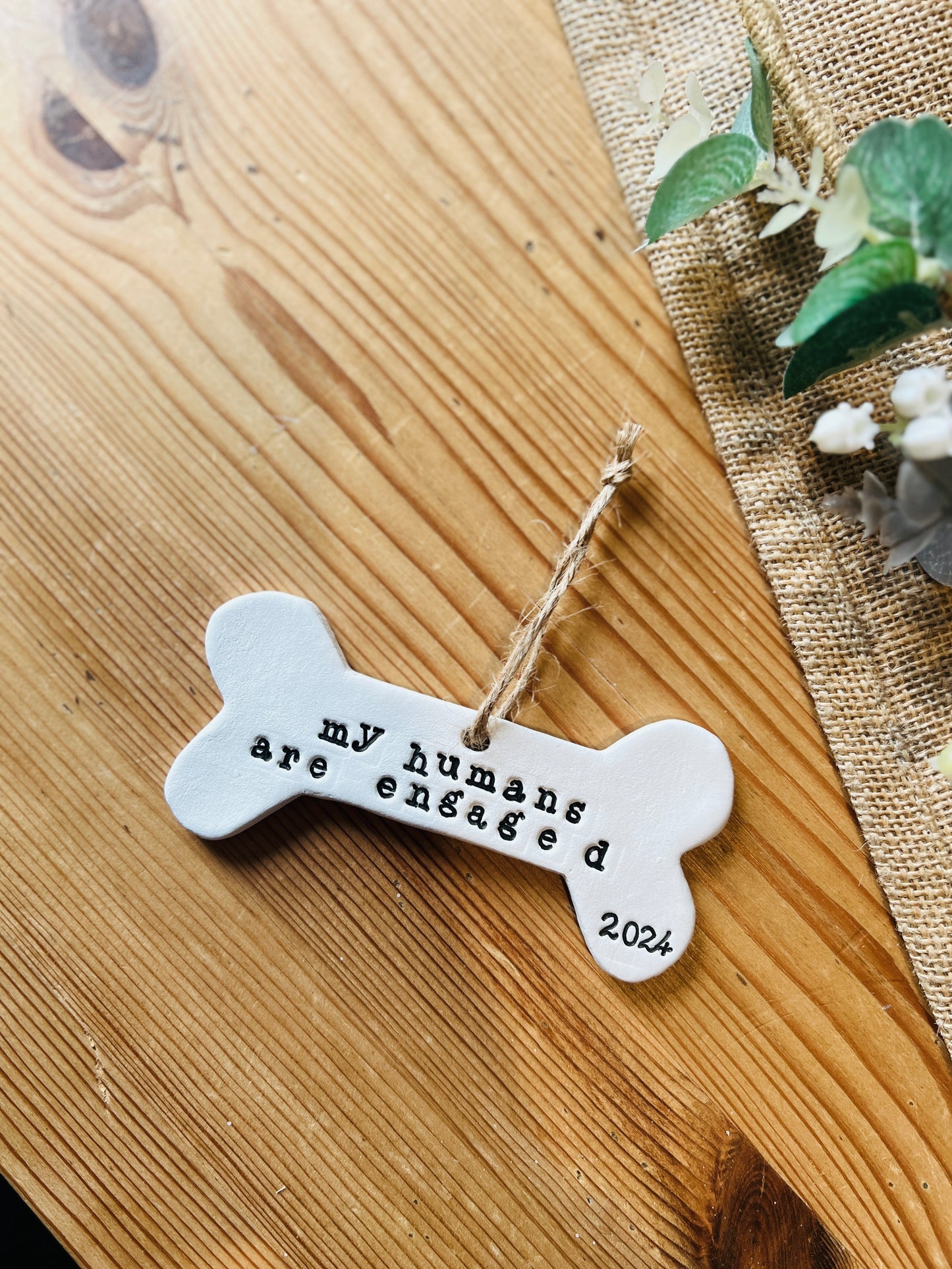 My Humans Are Engaged Keepsake Plaque