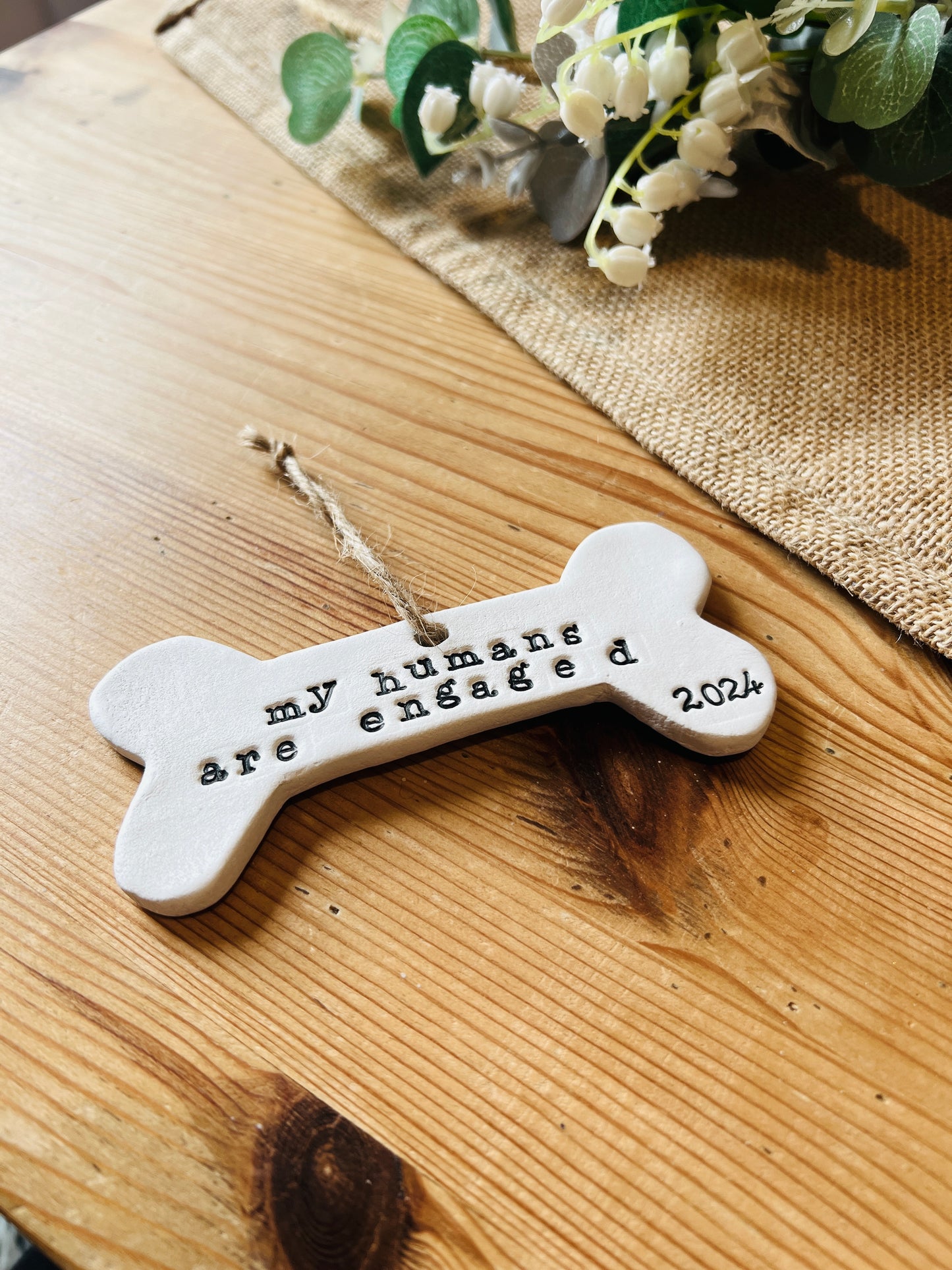 My Humans Are Engaged Keepsake Plaque