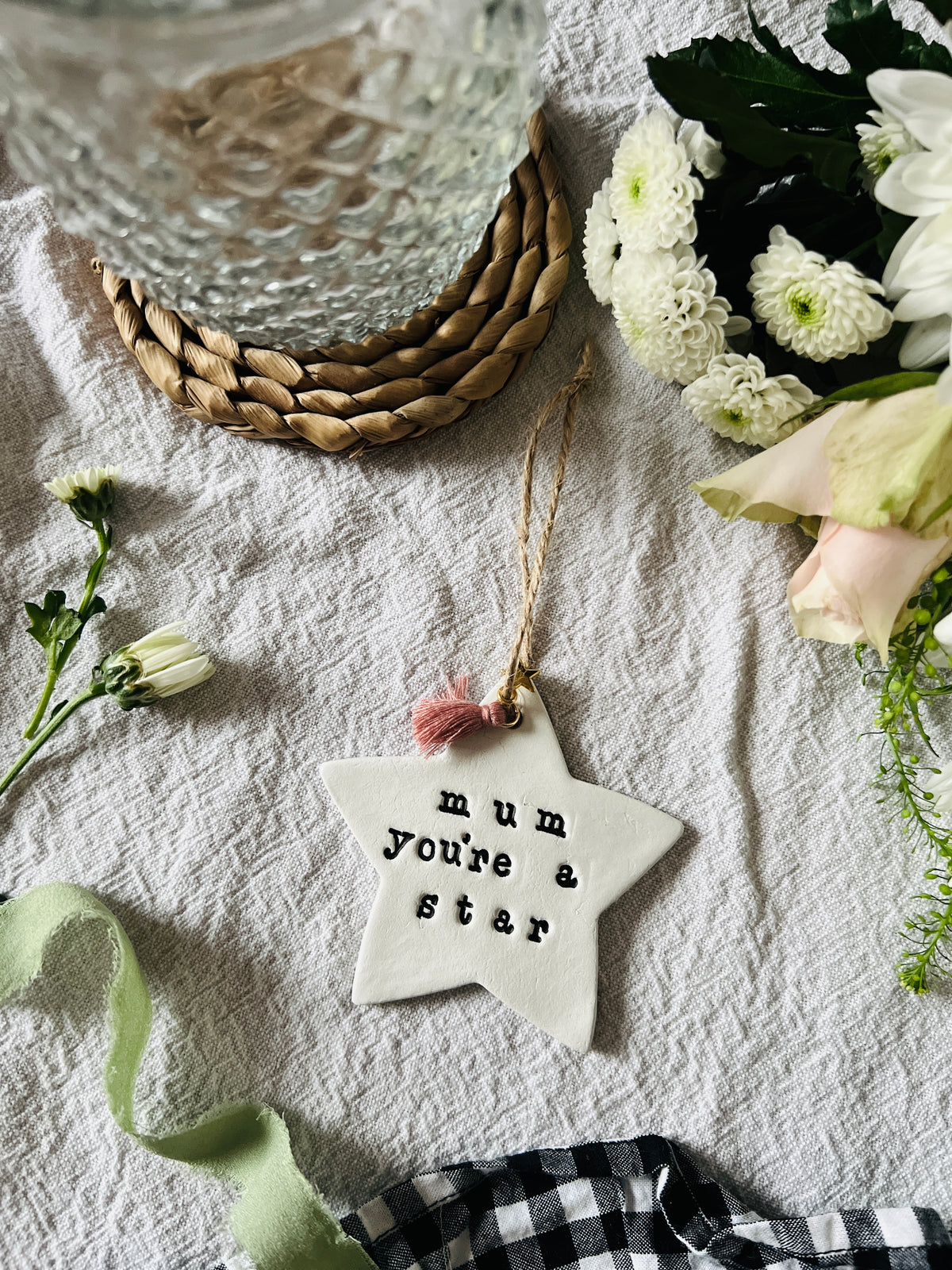 Personalised Mother's Day Star Keepsake with Star Charm
