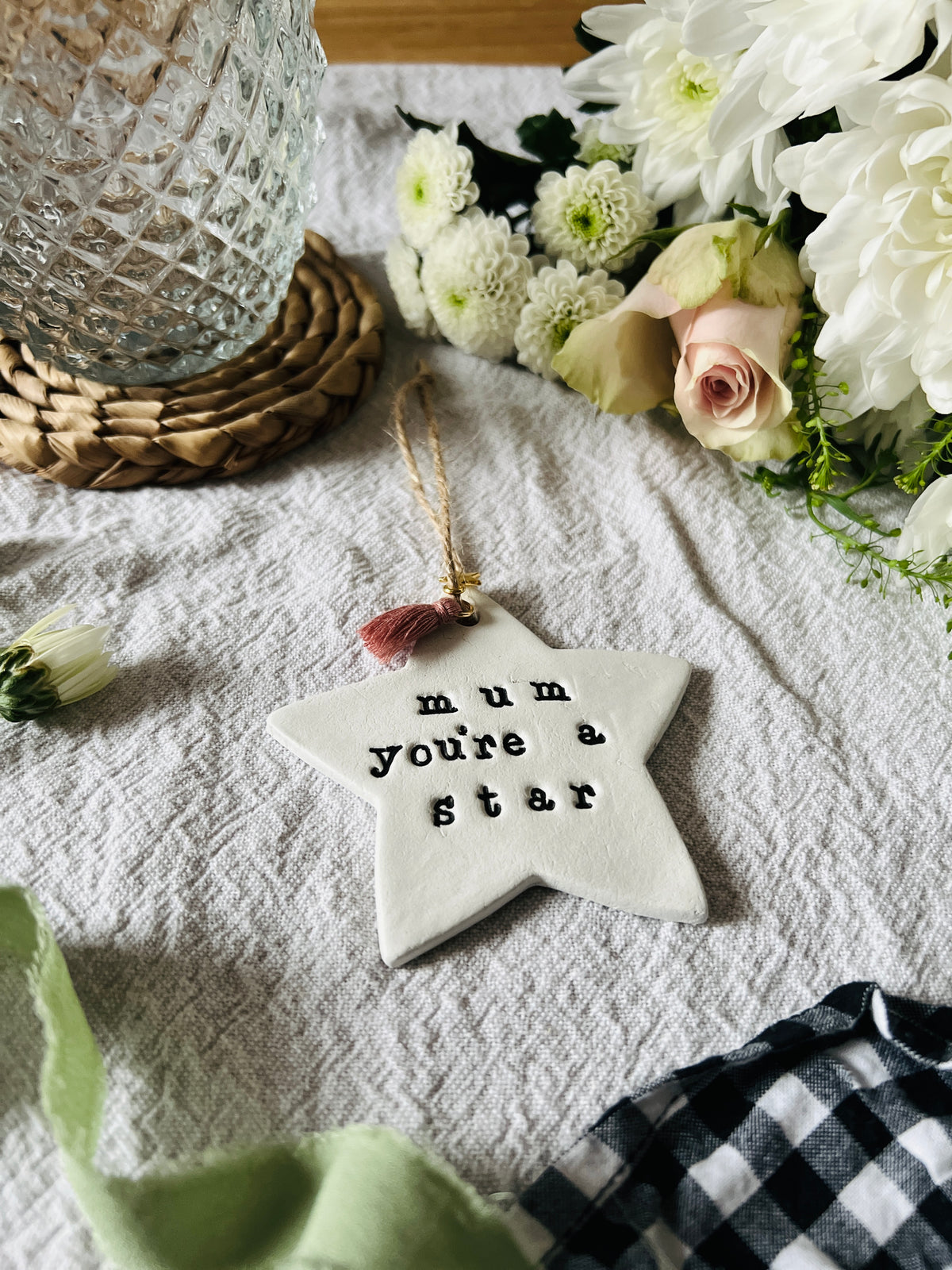 Personalised Mother's Day Star Keepsake with Star Charm