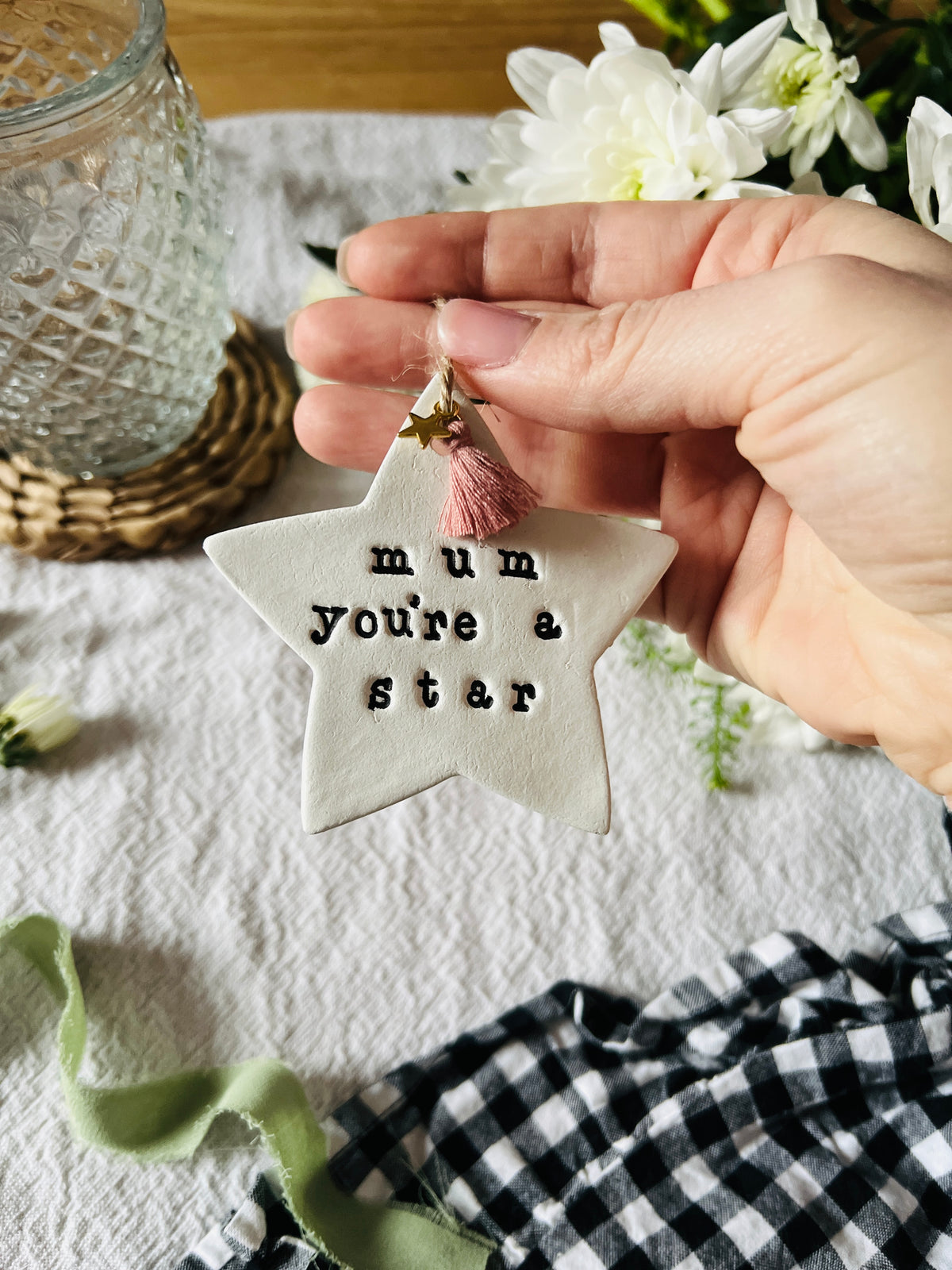 Personalised Mother's Day Star Keepsake with Star Charm