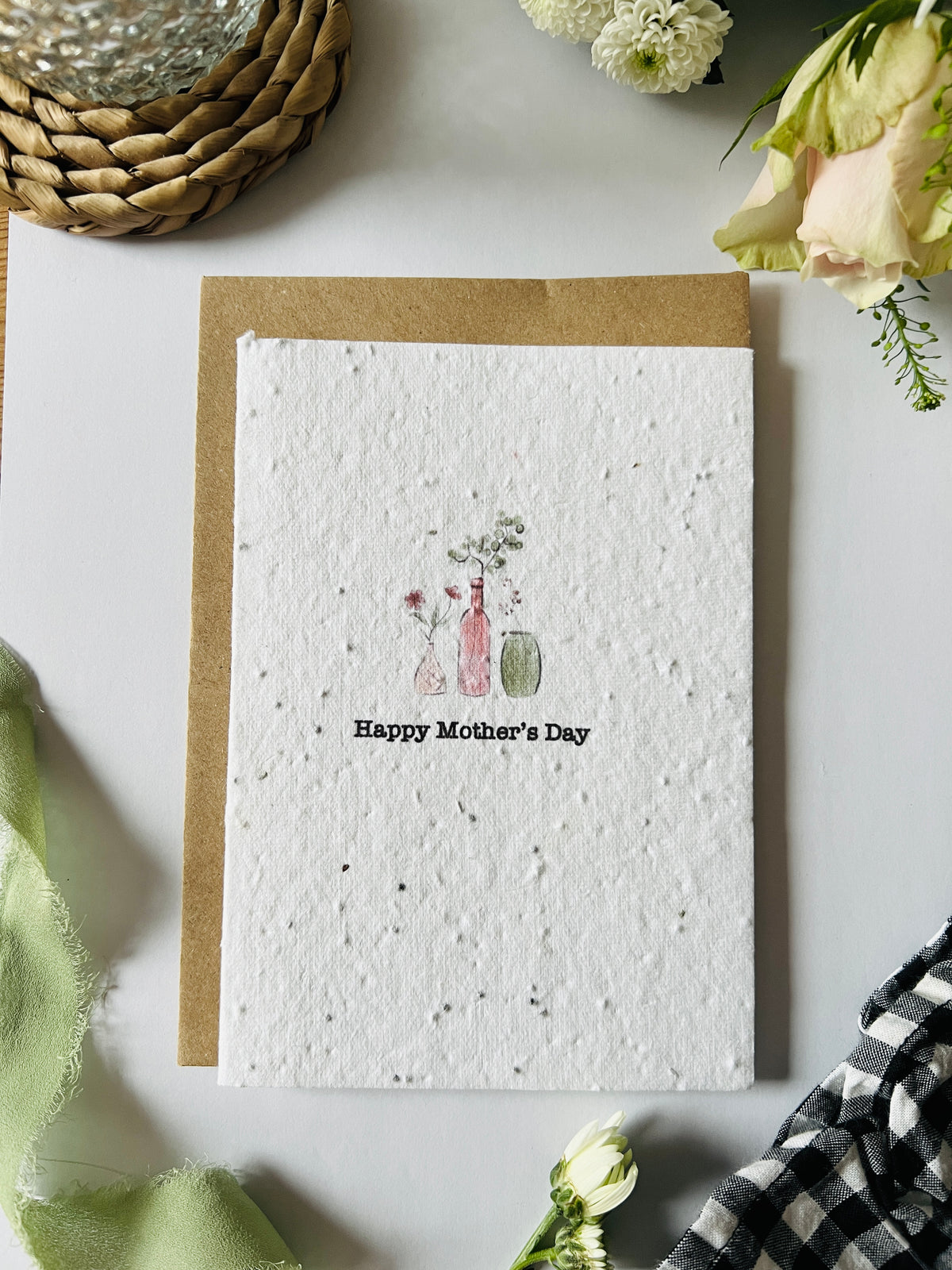 Plantable Seed Paper Mother's Day Floral Card