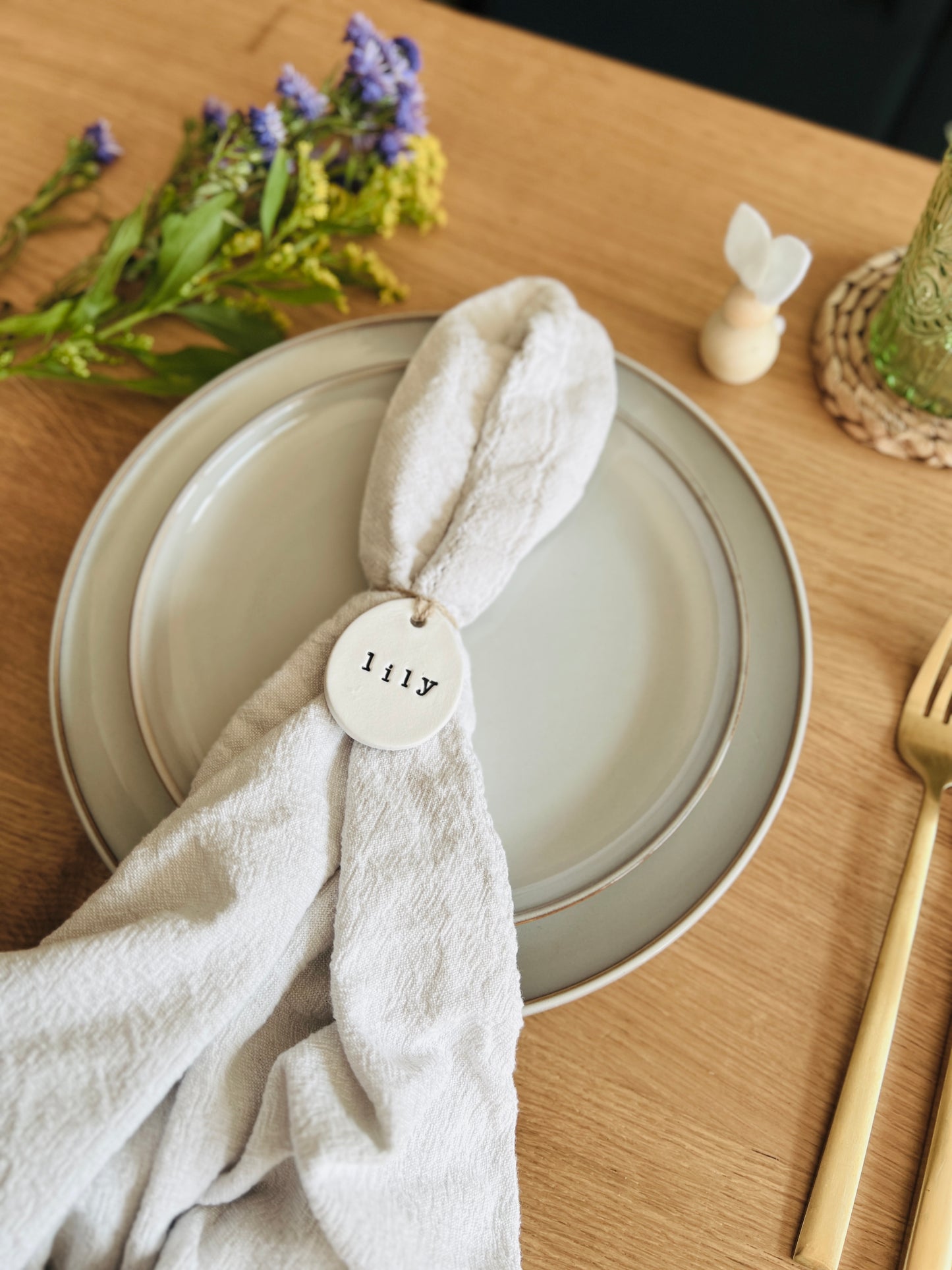 Personalised Easter Napkin Tie