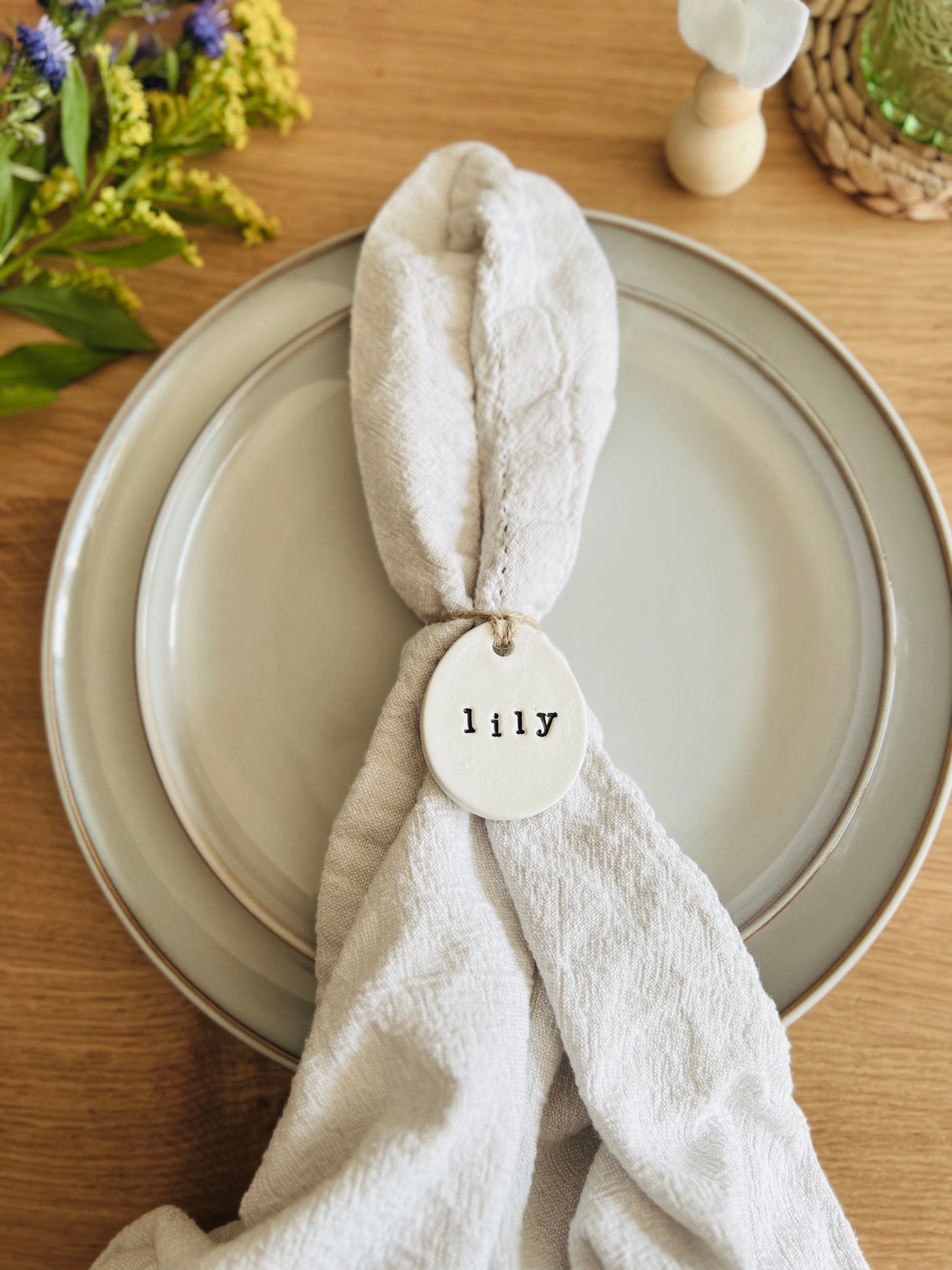 Personalised Easter Napkin Tie