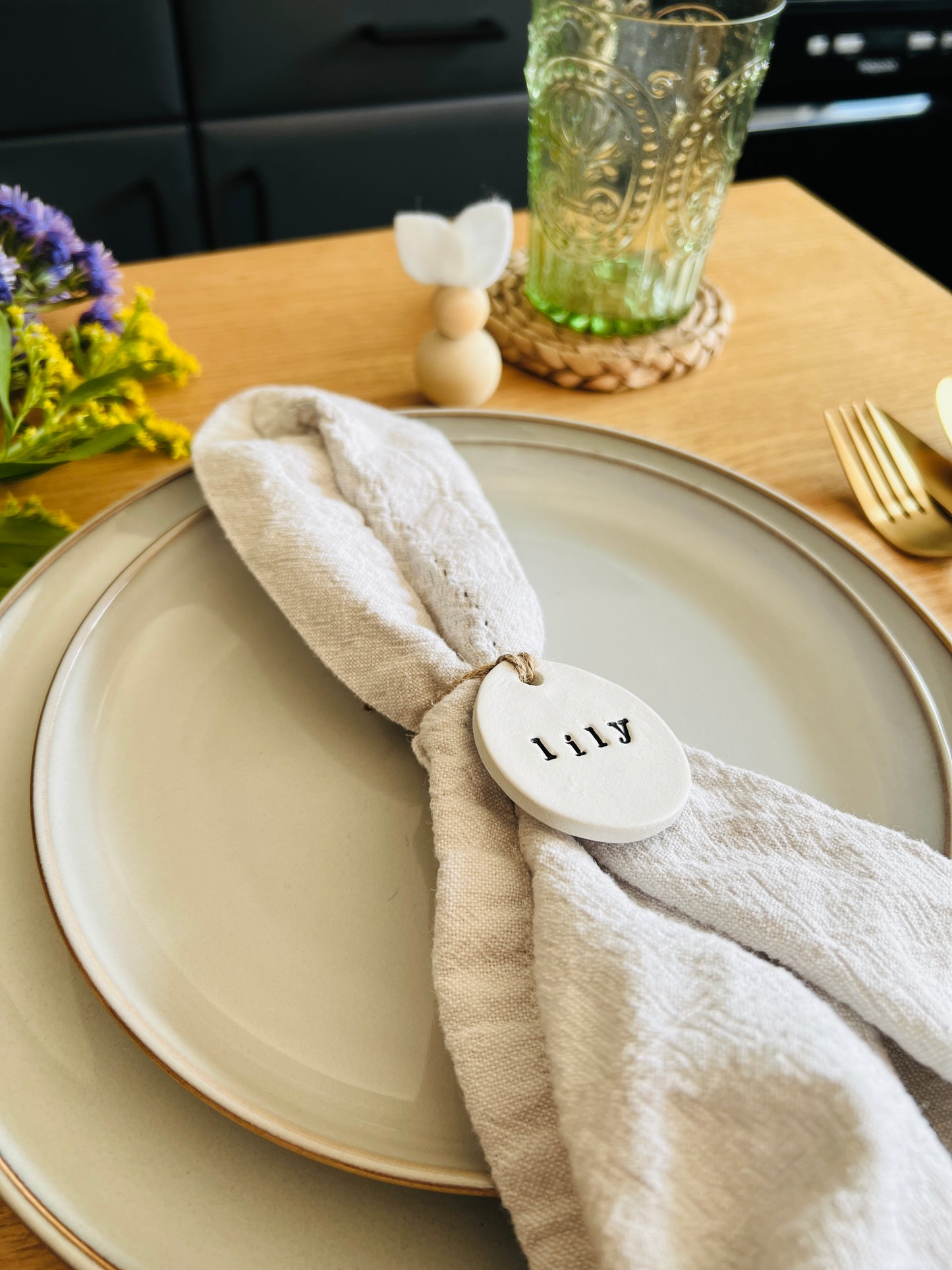 Personalised Easter Napkin Tie