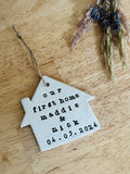 Personalised Clay First Home Keepsake