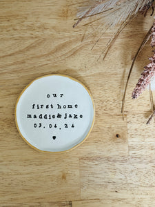 Personalised First Home Key Dish